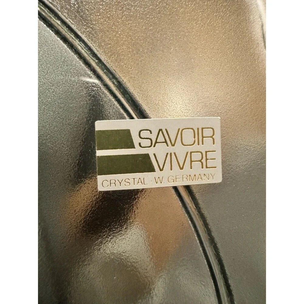 Savori Vivre W. Germany Vintage Tivoli Tulips Crystal Frosted Acid Wash 16x12 VT